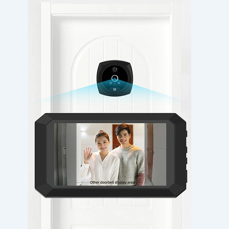 WLSES Digital Door Viewer | 135° HD Peephole Camera with Motion Detection & Rechargeable Battery