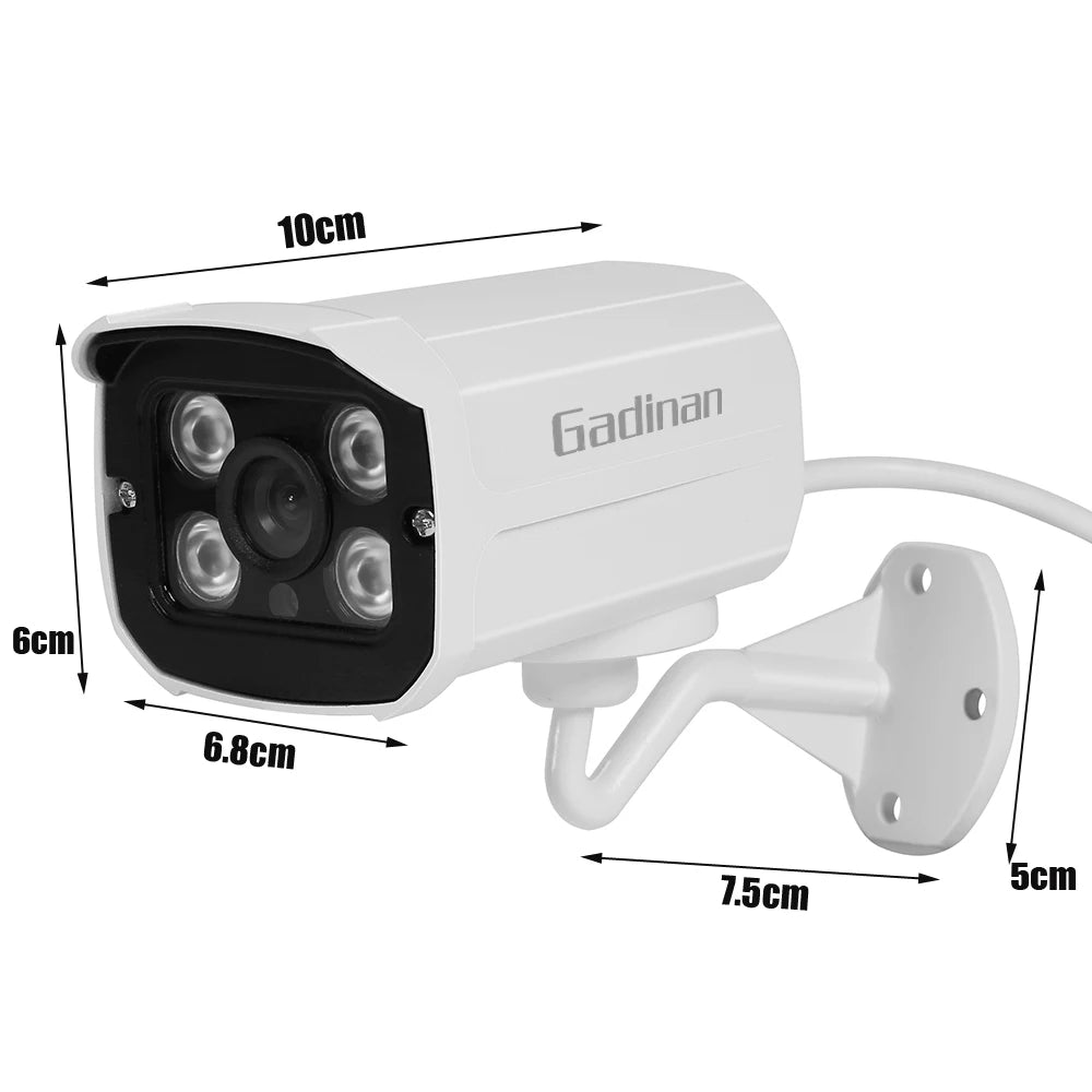 Gadinan 2MP AHD Bullet Camera | 1080P Full-HD, Waterproof, Night Vision