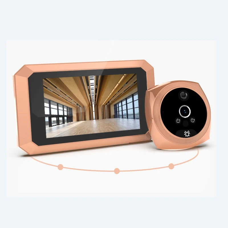 WLSES Digital Door Viewer | 135° HD Peephole Camera with Motion Detection & Rechargeable Battery