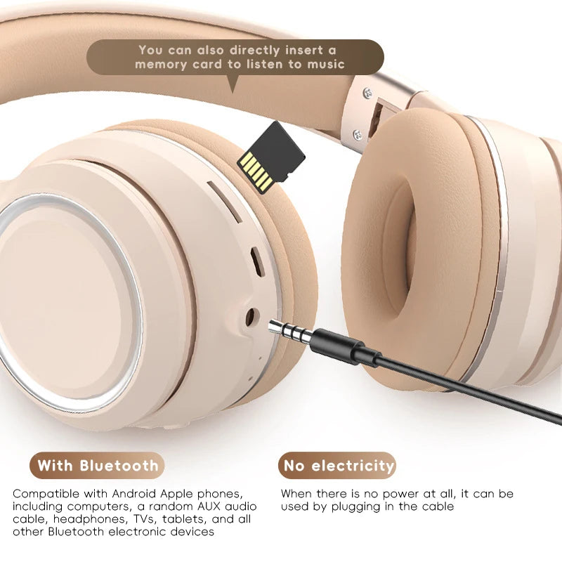 CHYI Wireless Over-Ear Bluetooth Headphones – Touch Control, Waterproof, and Noise-Isolating