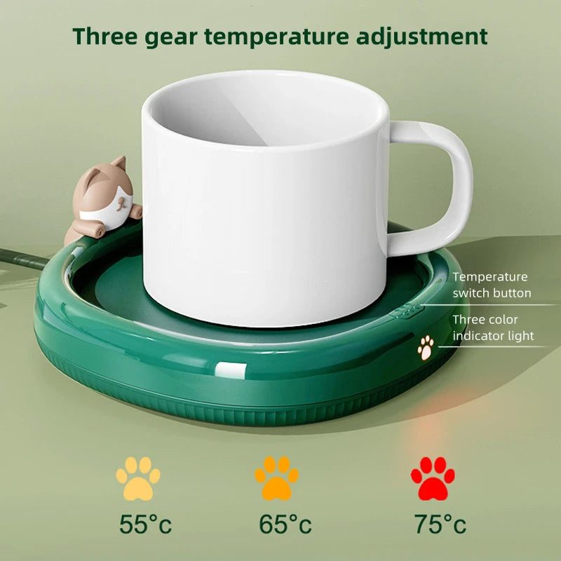 Electric Coffee Mug Warmer | 3-Temperature Settings with 4-Hour Auto Shutoff